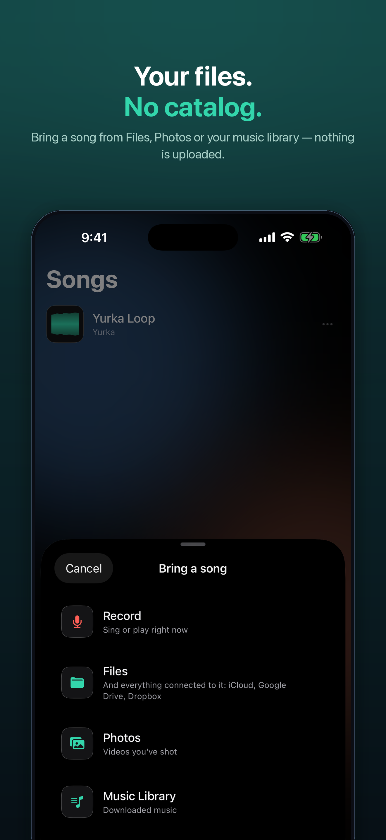 Sing any song you already own
